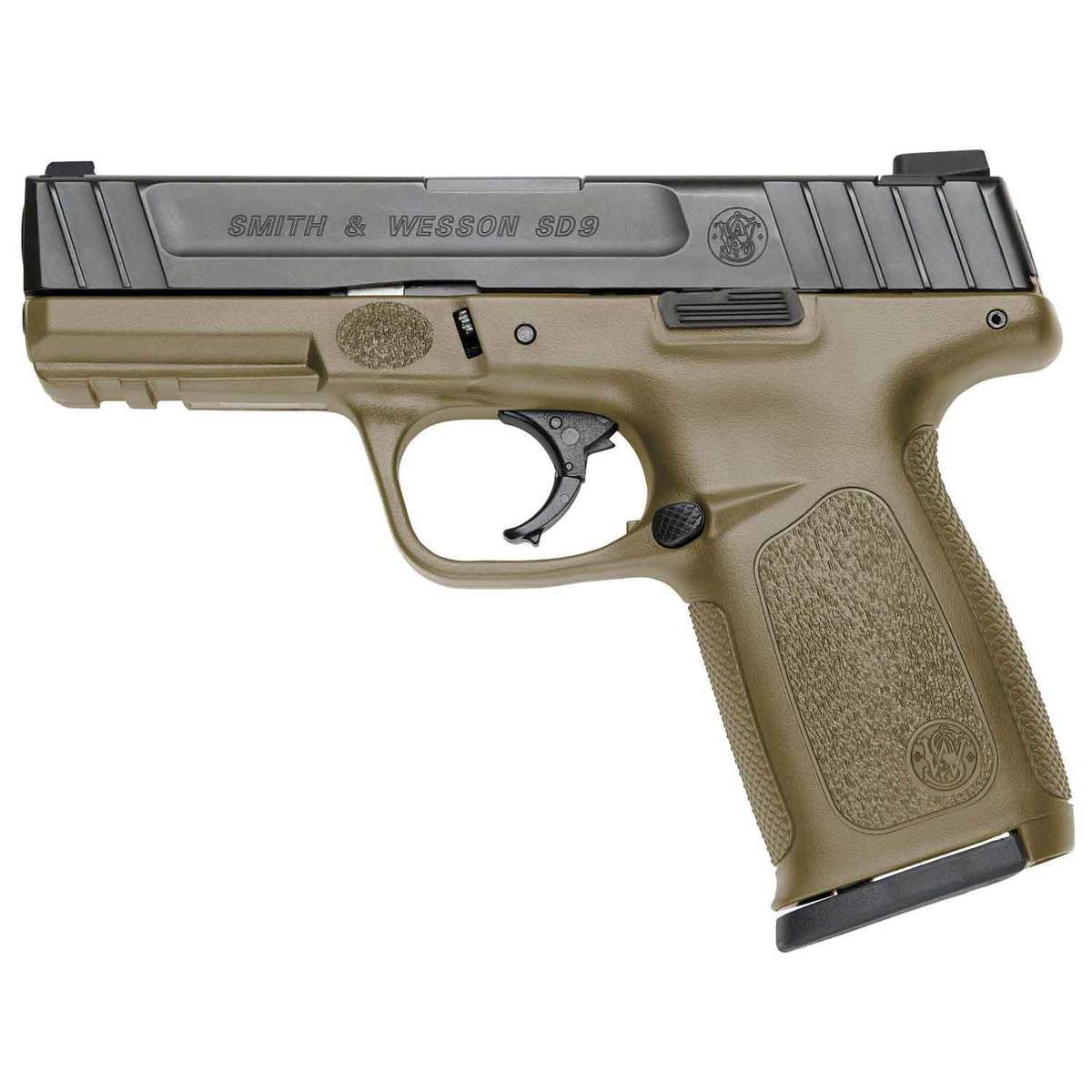 Smith & Wesson SD 9mm Luger 4in Flat Dark Earth Pistol - 16+1 Rounds Smith & Wesson SD 9mm Luger 4in Flat Dark Earth Pistol - 16+1 Rounds