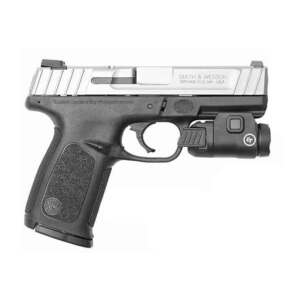 Smith & Wesson SD9 VE with Crimson Trace Railmaster Light 9mm Luger 4in Stainless Pistol - 16+1 Rounds