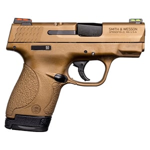 Smith & Wesson Shield 9mm Luger 3.1in Burnt Bronze Cerakote Pistol - 8+1 Rounds