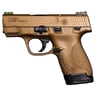 Smith & Wesson Shield 9mm Luger 3.1in Burnt Bronze Cerakote Pistol - 8+1 Rounds - Brown