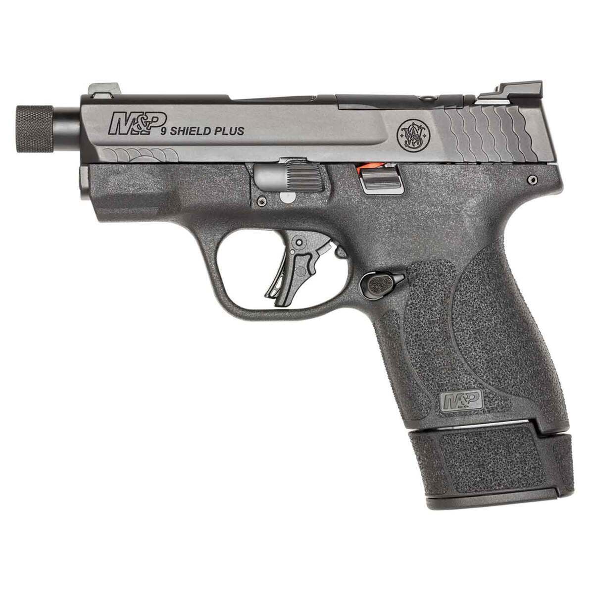 Smith & Wesson Shield Plus Series 9mm Luger 3.7in Black Pistol - 15+1 Rounds - Black Smith & Wesson Shield Plus Series 9mm Luger 3.7in Black Pistol - 15+1 Rounds - Black