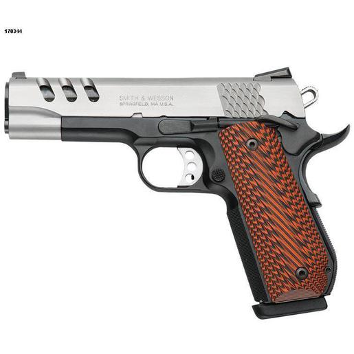 Smith & Wesson 1911 Performance Center  45 Auto (ACP) 4.25in Matte Stainless Pistol - 8+1 Rounds - Black image