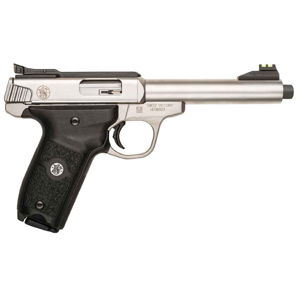 Smith & Wesson SW22 Victory 22 Long Rifle 5.5in Stainless Pistol - 10+1 Rounds - Gray Smith & Wesson SW22 Victory 22 Long Rifle 5.5in Stainless Pistol - 10+1 Rounds - Gray