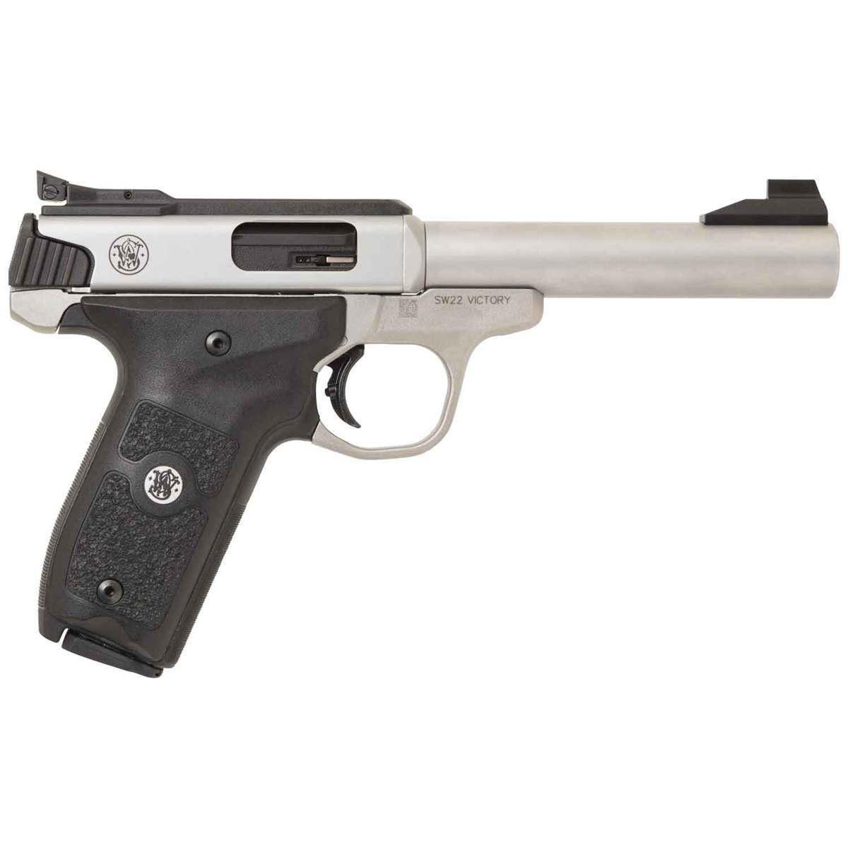 Smith & Wesson SW22 Victory 22 Long Rifle 5.5in Stainless Pistol - 10+1 Rounds Smith & Wesson SW22 Victory 22 Long Rifle 5.5in Stainless Pistol - 10+1 Rounds