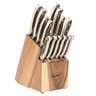 Smith's Cabin & Lodge 14 Piece Kitchen Cutlery Knife Set - Brown