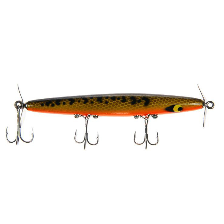 devil's horse fishing lure Smithwick The propellers at the front and tail of the lure can be adjusted to throw more water and work slower Smithwick Devil's Horse 4 1/2