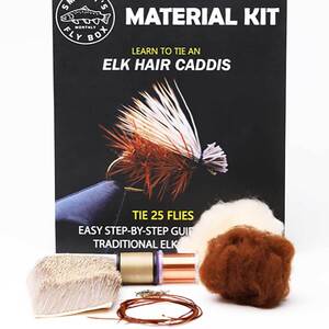 Smitty's Elk Hair Caddis Fly Material Tying Kit