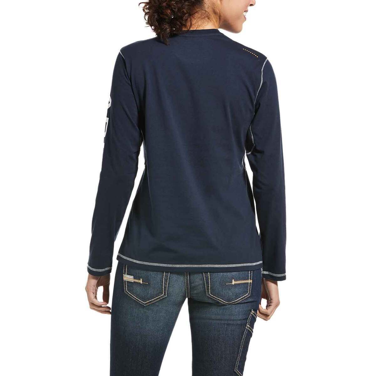 Ariat Women's Rebar Workman Logo Long Sleeve Shirt Ariat Women's Rebar Workman Logo Long Sleeve Shirt