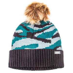 Igloos Women's Camo Knit Beanie - Blue - One Size Fits Most