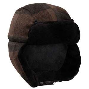 Chaos Women's Reversible Trapper Hat - Brown Plaid - One Size Fits Most