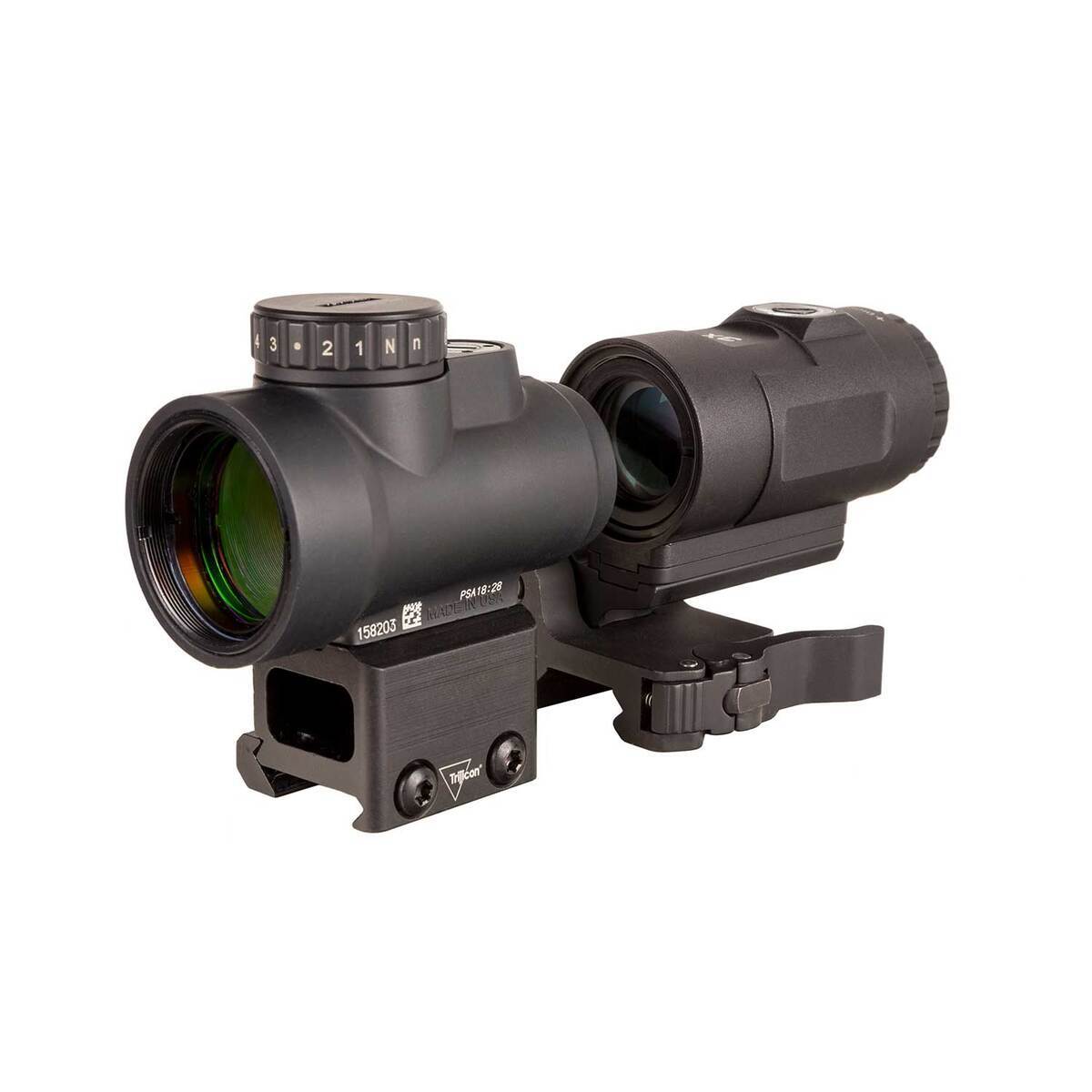 Trijicon MRO HD 1x25 Red Dot w/ 3x Magnifier - Black Trijicon MRO HD 1x25 Red Dot w/ 3x Magnifier - Black