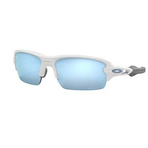 Oakley Flak XS Prizm Polarized Sunglasses - Polished White/Deep Water