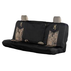 Browning Chevron Bench Seat Cover - Black/Realtree Timber Camo