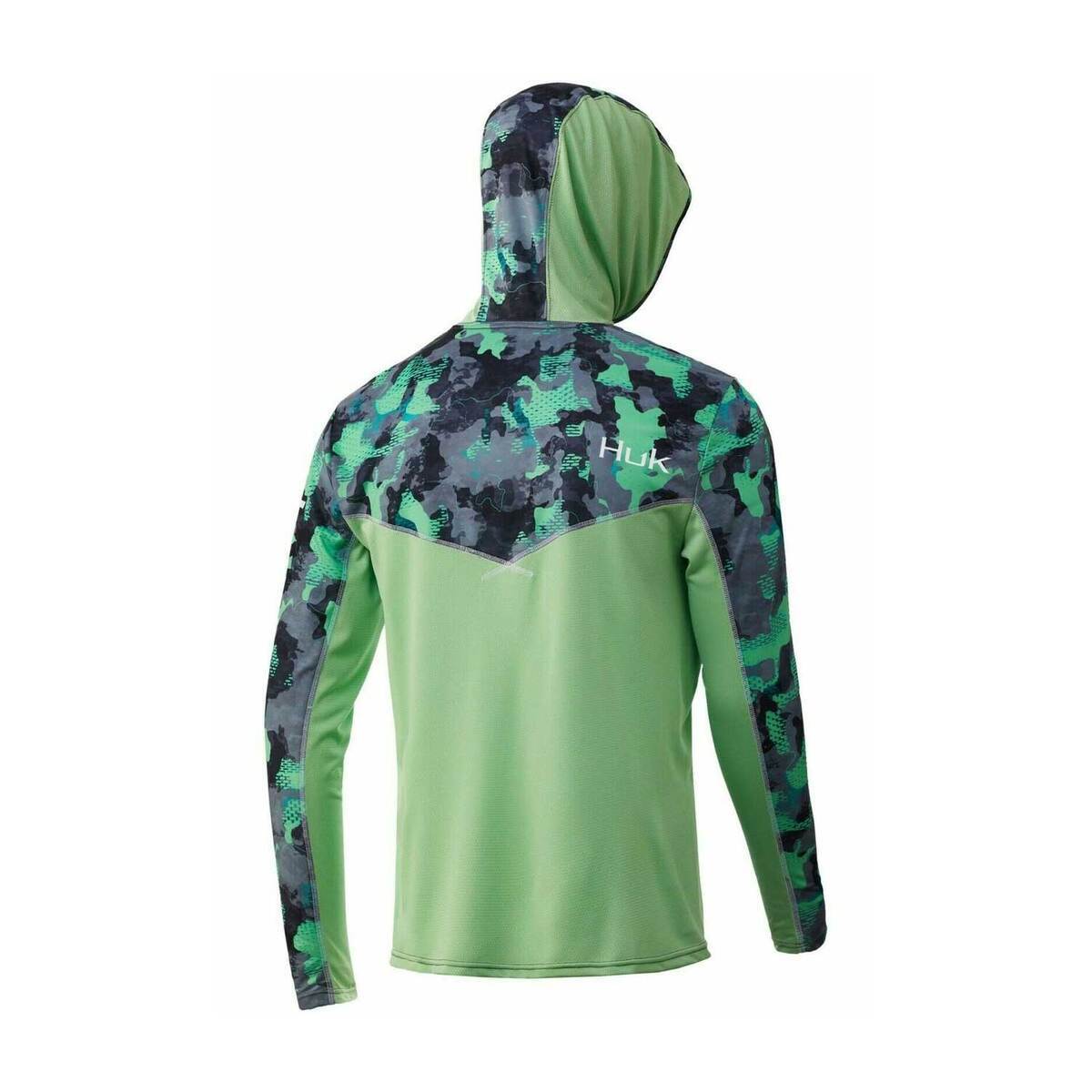 Huk Men's Icon X Refraction Camo Fishing Sun Hoodie Huk Men's Icon X Refraction Camo Fishing Sun Hoodie