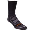 Merrell Men's Zoned Cushion Hiking Crew Socks - Black - S/M - Black S/M