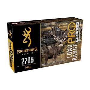 Browning Long Range Pro Hunter 270 Winchester 140gr Rifle Ammo - 20 Rounds