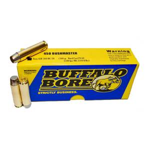 Buffalo Bore 450 Bushmaster 360gr HCFN Rifle Ammo - 20 Rounds