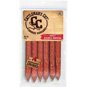 Cattleman's Cut Spicy Double Smoked Sausages - 3oz
