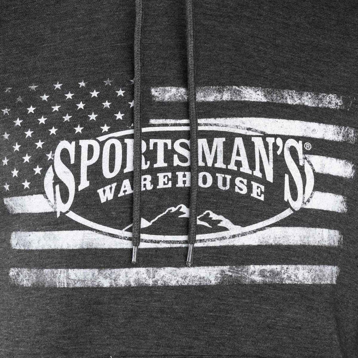 Sportsman's Warehouse Men's Flag Logo Casual Hoodie Sportsman's Warehouse Men's Flag Logo Casual Hoodie