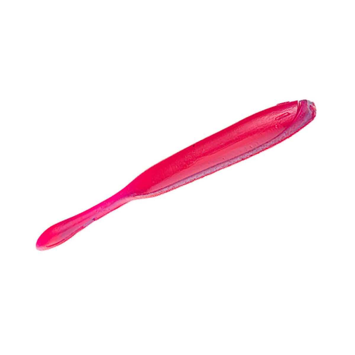 Strike King KVD 6.5" Finesse Worm - Bubble Gum Color Soft Plastic Fishing Bait