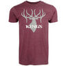 King's Camo Men's Classic Elk Logo Short Sleeve Casual Shirt