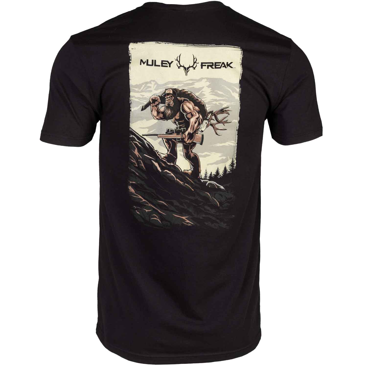 Muley Freak Men's Squatch Rifle Short-Sleeve Casual Shirt - Black XXL