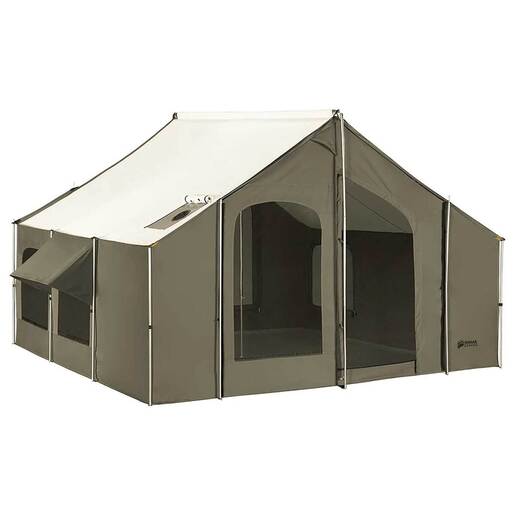 Kodiak Canvas Cabin Lodge 8-Person Canvas Tent, PFAS-Free – Green
