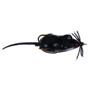 Snag Proof Moss Mouse Creature Bait - Black, 3-3/4in