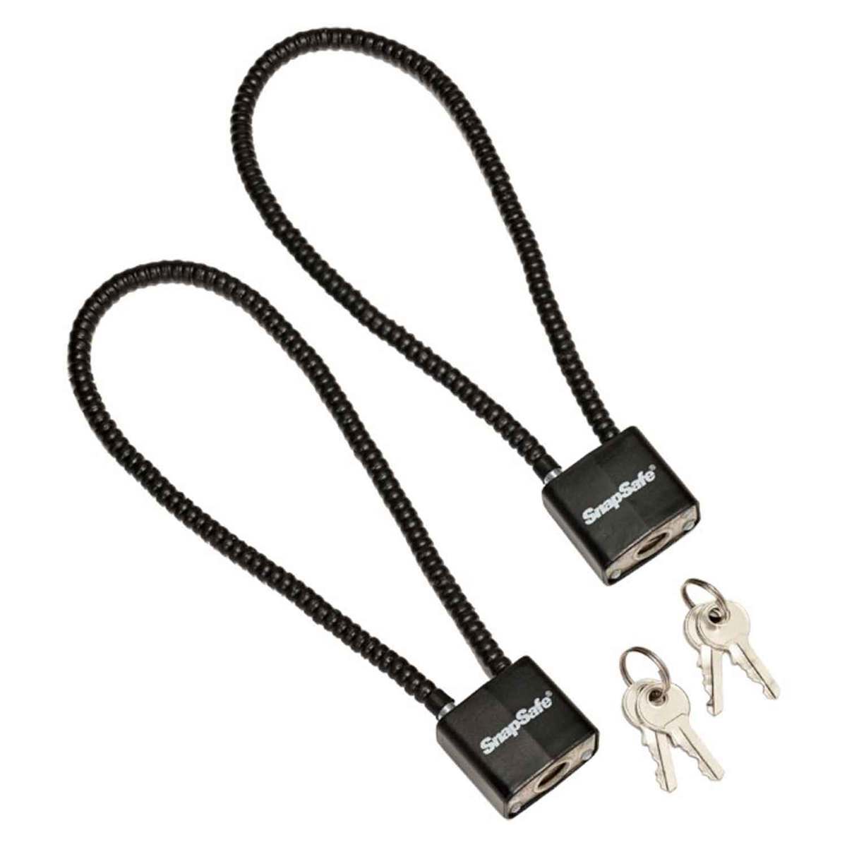 SnapSafe 2ft Gun Cable Padlock - 2 Pack - Black SnapSafe 2ft Gun Cable Padlock - 2 Pack - Black