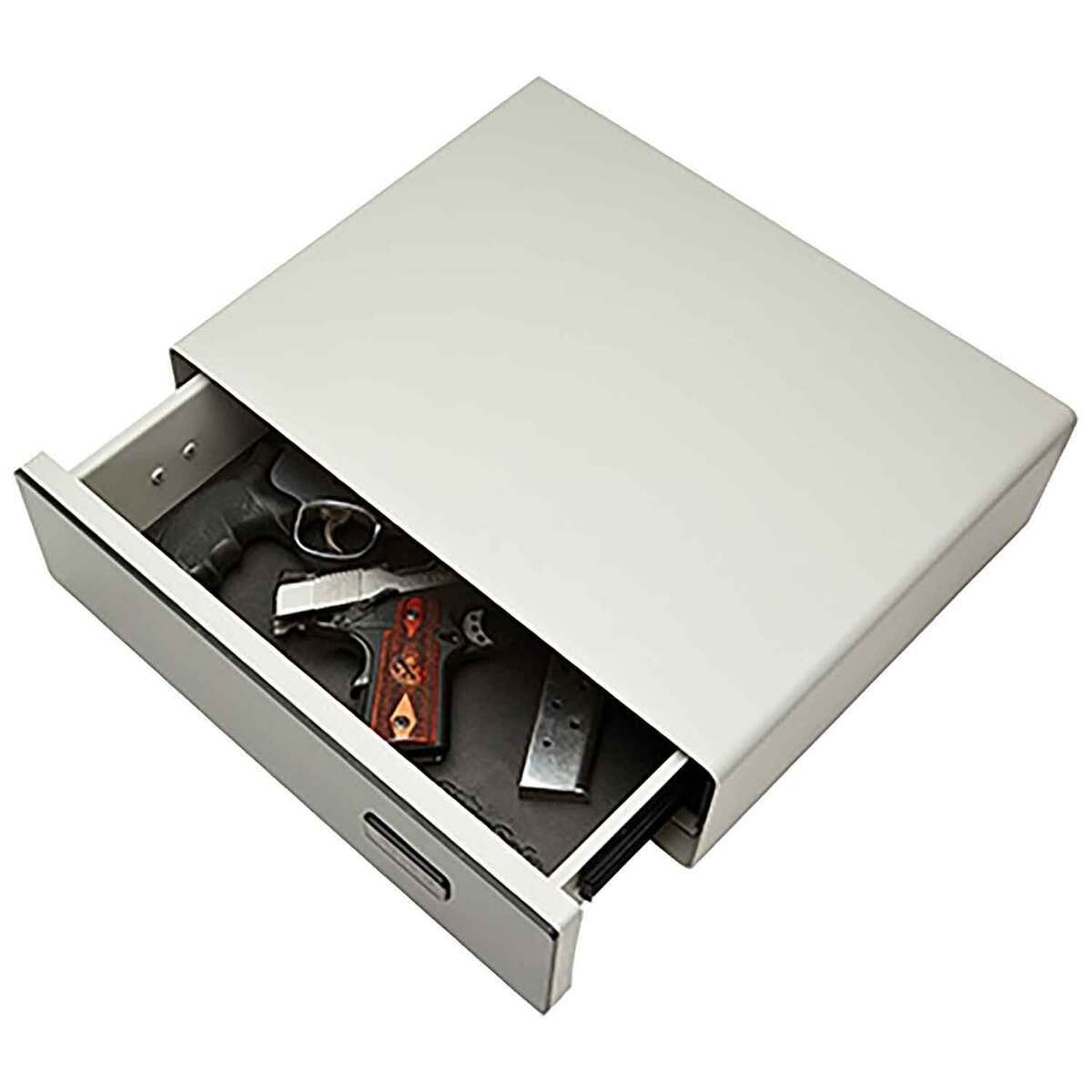 SnapSafe GlideVault Pistol Safe - Silver - Silver SnapSafe GlideVault Pistol Safe - Silver - Silver