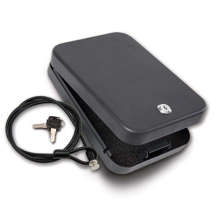 SnapSafe Lock Box Keyed Large 1 Gun Pistol Vault - Black - Black SnapSafe Lock Box Keyed Large 1 Gun Pistol Vault - Black - Black