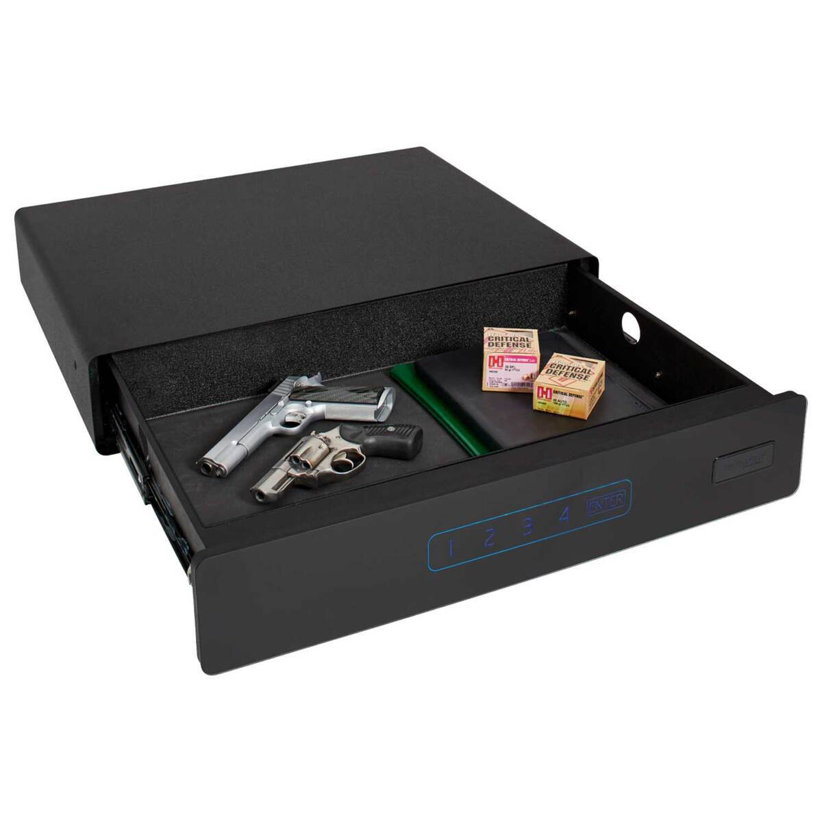 SnapSafe Under Bed Medium Gun Safe - Black - Black SnapSafe Under Bed Medium Gun Safe - Black - Black