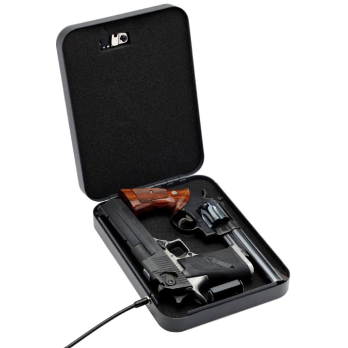 SnapSafe Lock Box XXL Combination 2 Gun Pistol Vault - Black ...