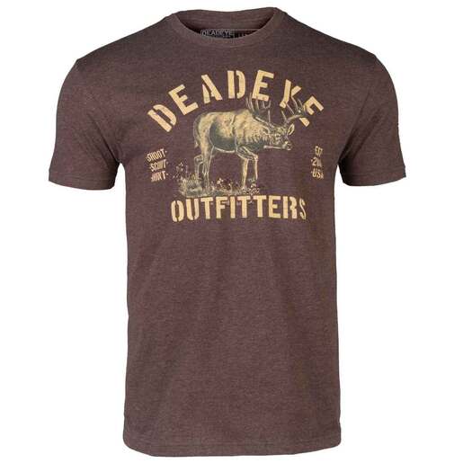 Deadeye Men's Sneeker Short-Sleeve Casual Shirt - Espresso XL