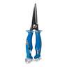 Cuda Titanium Bonded 8in Blue Snip Fishing Tool with Prym1 Sheath and Lanyard - Blue