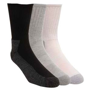 Sof Sole Men's Performance 6 Pack Work Socks - Gray/White/Black - L