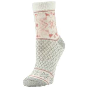 Sof Sole Women's Fireside Cold To Touch Casual Crew Socks - Apricot - M