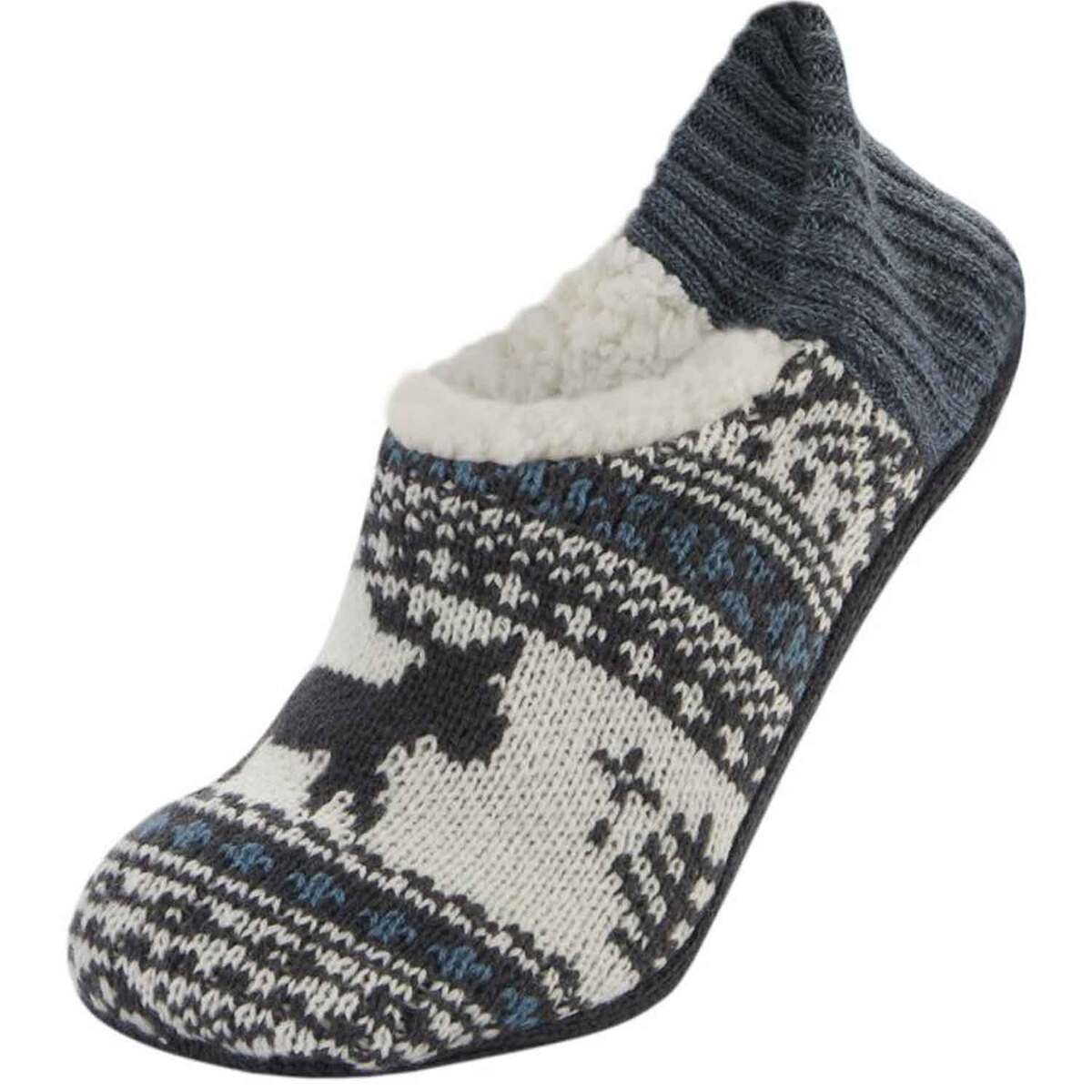 Sof Sole Women's Fireside Easily-A-Moosed Casual Ankle Socks - Bluestone - M - Bluestone M Sof Sole Women's Fireside Easily-A-Moosed Casual Ankle Socks - Bluestone - M - Bluestone M