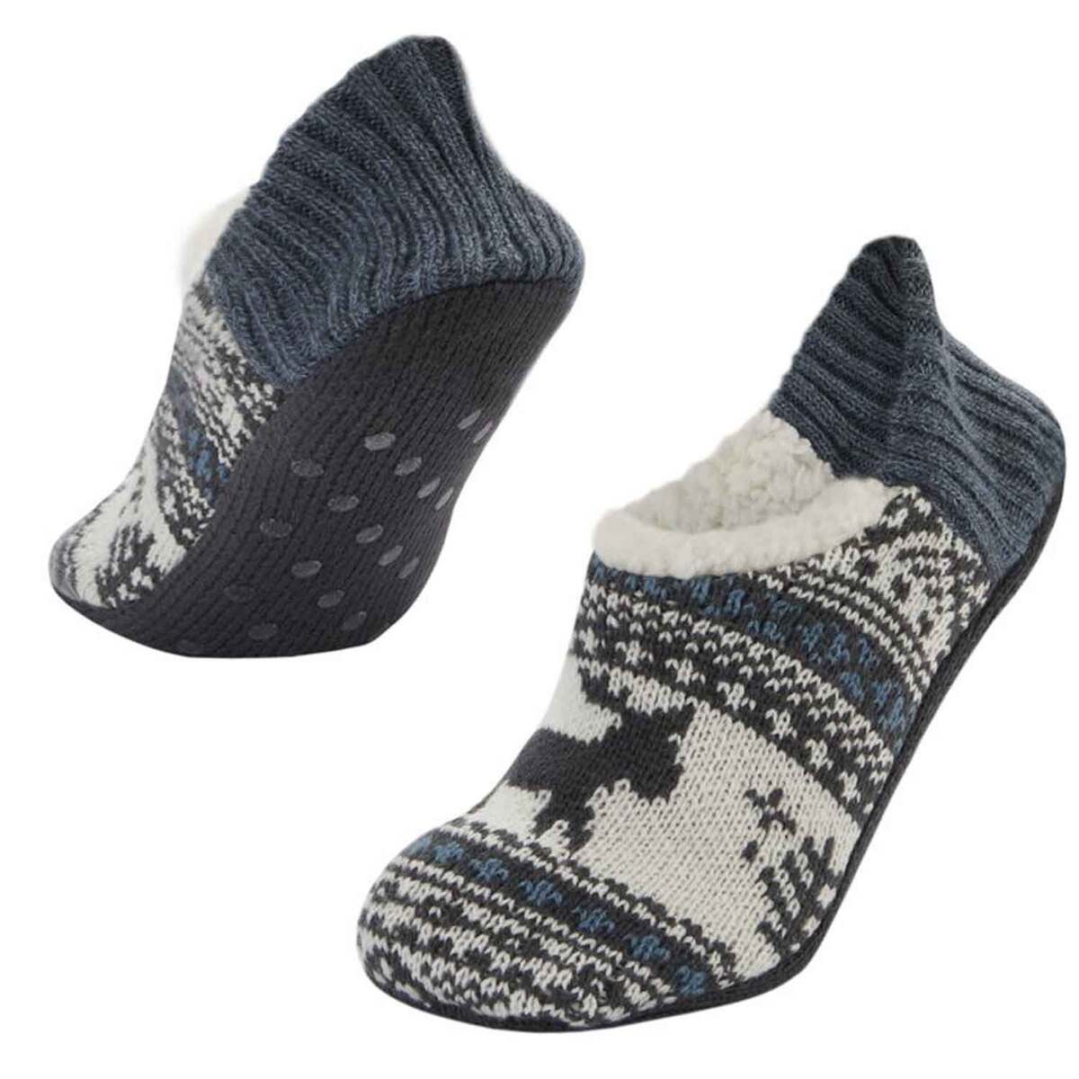 Sof Sole Women's Fireside Easily-A-Moosed Casual Ankle Socks - Bluestone - M - Bluestone M Sof Sole Women's Fireside Easily-A-Moosed Casual Ankle Socks - Bluestone - M - Bluestone M