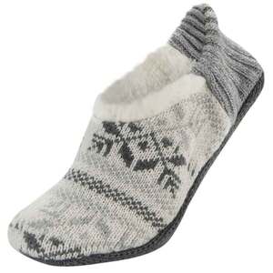 Sof Sole Women's Fireside Snowflake Casual Ankle Socks - Grey - M