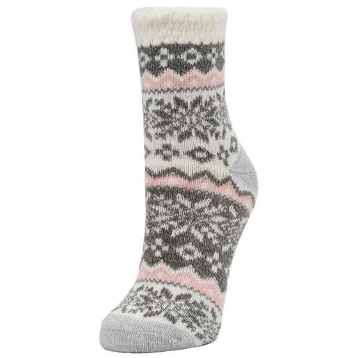 Sof Sole Women's Fireside Winter Wonderland 2.0 Casual Socks - Marl/Almond M - Sof Sole