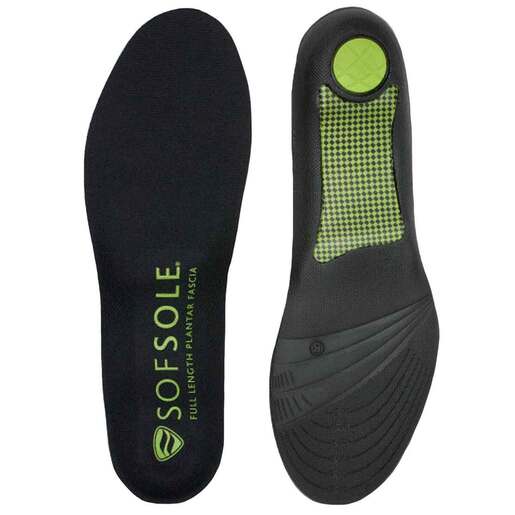 Sof Sole Women's Full Length Plantar Fascia Insole - Black 5-11