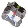 Sof Sole Youth Active 6 Pack Casual Socks - Gray - M - Gray M