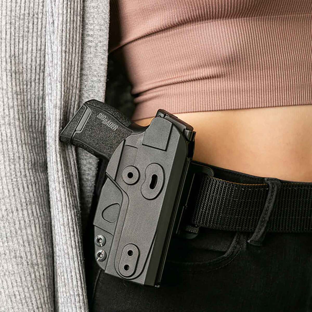 Soft Armor Polymer Glock 19/23/32 Inside/Outside the Waistband Ambidextrous Holster - Black Soft Armor Polymer Glock 19/23/32 Inside/Outside the Waistband Ambidextrous Holster - Black