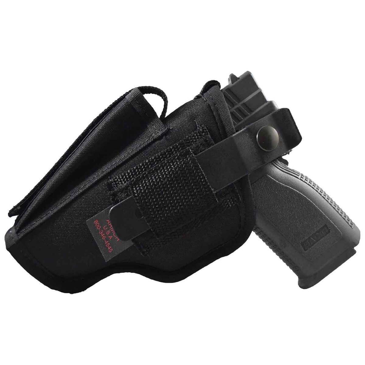 Soft Armor SC Series Deluxe Hip Holster with Mag Pouch 3.5 in Barrel Inside/Outside the Waistband Ambidextrous Holster - Black Soft Armor SC Series Deluxe Hip Holster with Mag Pouch 3.5 in Barrel Inside/Outside the Waistband Ambidextrous Holster - Black