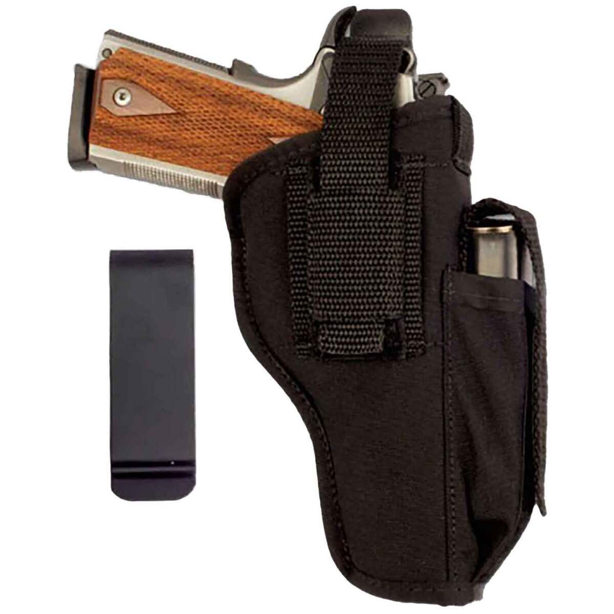 Soft Armor SC Series Deluxe Hip Holster with Mag Pouch 3.5 in Barrel Inside/Outside the Waistband Ambidextrous Holster - Black Soft Armor SC Series Deluxe Hip Holster with Mag Pouch 3.5 in Barrel Inside/Outside the Waistband Ambidextrous Holster - Black