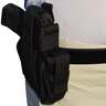 Soft Armor SC Series Deluxe Hip Holster with Mag Pouch 4 in Barrel with Under Barrel Laser Inside/Outside the Waistband Ambidextrous Holster - Black