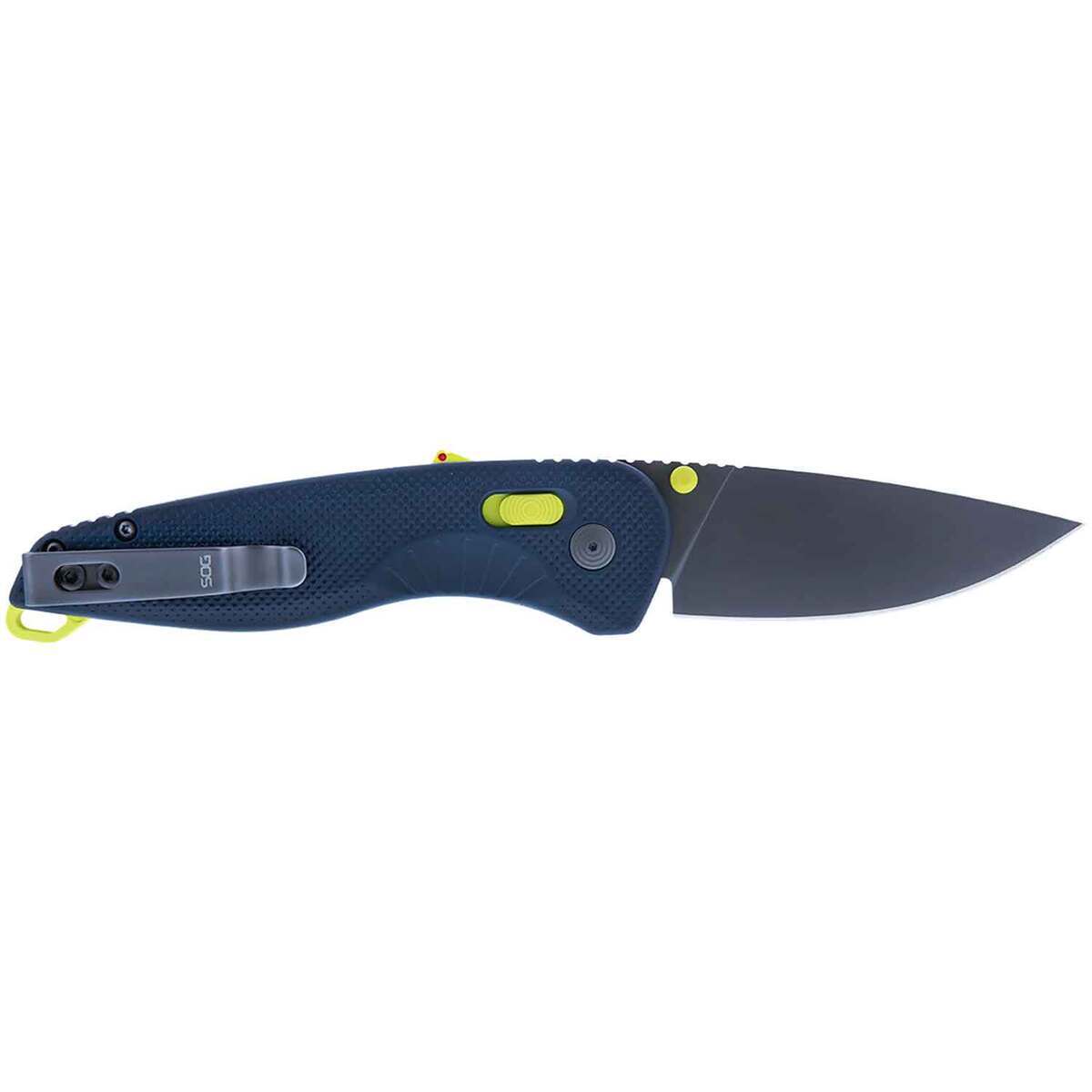 SOG Aegis AT 3.13 inch Folding Knife - Indigo - Indigo SOG Aegis AT 3.13 inch Folding Knife - Indigo - Indigo