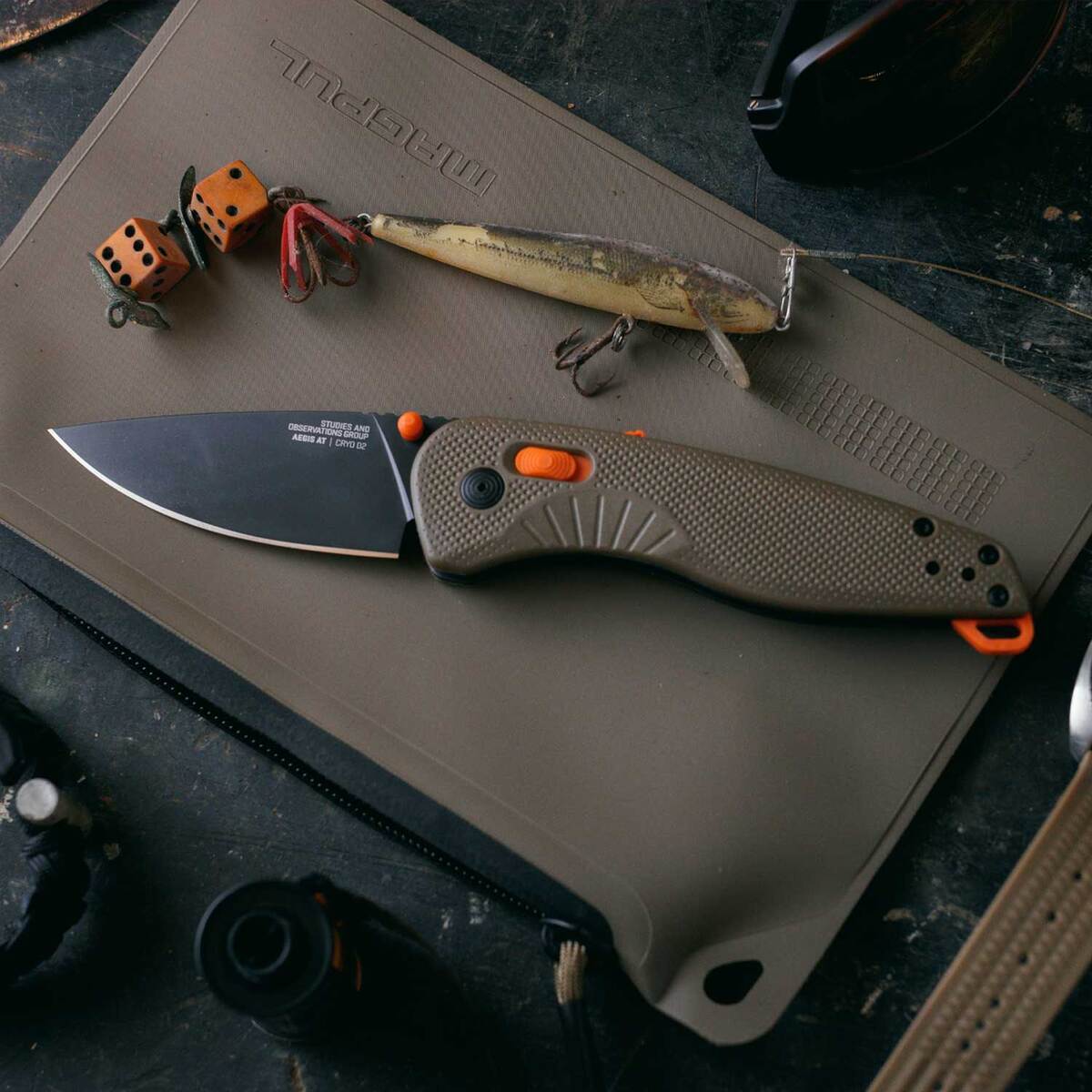 SOG Aegis AT 3.13 inch Folding Knife - Tan SOG Aegis AT 3.13 inch Folding Knife - Tan