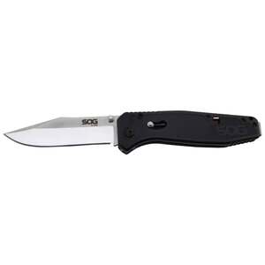 SOG Flare 3.5 inch Folding Knife - Black